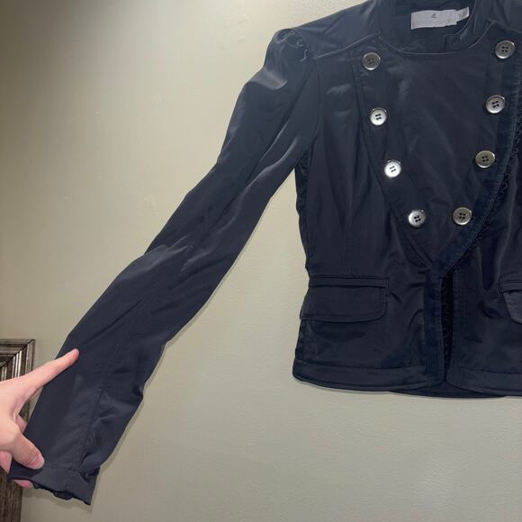 Stella McCartney x Adidas Jacket- Double Breasted Cropped Jacket in Gray Size XS - Picture 9 of 15